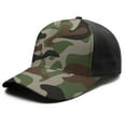 thumbnail image 2 of Camouflage Baseball Cap Adjustable Size – Stylish Spliced Design Trucker Hat, Dad Hat with Full Print Front & Brim, Breathable Cotton Blend Snapback for Sports, Travel & Daily Wear, 2 of 3