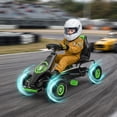 thumbnail image 2 of Aosom Pedal Go Kart w/ Adjustable Seat, Rubber Wheels Shock Absorb, Green, 2 of 10
