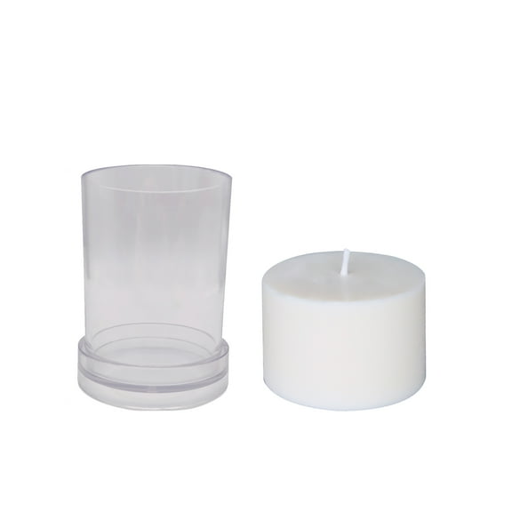 Candle Lab | Cylinder Acrylic Candle Mold-11cm Tall Wax Candle Molds Transprant