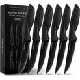 thumbnail image 1 of Cuchillos para carne Home Hero de acero inoxidable con alto contenido de carbono (6 unidades), 1 of 7