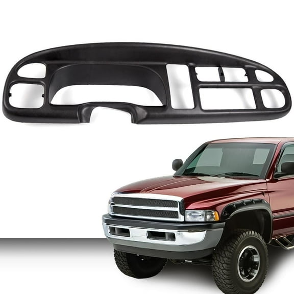 PIT66 Dash Board Bezel Cover Fit for 1998-2001 Dodge Ram Truck Dashboard Cover w/Clips 68042746AC 5GK51DX9AA 5EU11DX9AB