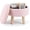 Pink-YC, variant on Simenmax Round Storage Ottoman, 13" Compact Boucle Foot Rest Stool with Hidden Storage & Padded Seat for Living Room, Bedroom, Black