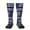 2 Black-2, variant on Women's Knee High Socks Thin Blue Line Flag Print Thermal Soft Knee Long Socks