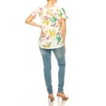thumbnail image 5 of Women's Chic Ruffle Sleeve Blouse – Round Neck, Solid and Print Styles, 5 of 7