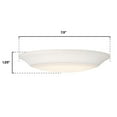 thumbnail image 4 of Westinghouse Lighting Westinghouse 7-3/8-Inch Dimmable ENERGY STAR LED Indoor/Outdoor Surface Mount Wet Location White with Frosted Shade, 4 of 5