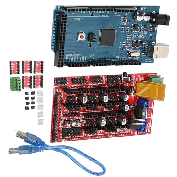 Controladores Juego De Impresora 3D Para Mega 2560 R3 A4988 Módulo De Controlador De Motor Paso A Paso Placa De Circuito Impreso