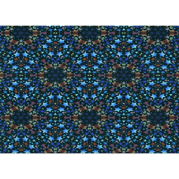 Ahgly Company Machine Washable Indoor Rectangle Transitional Midnight Gray Area Rugs, 5' x 7'