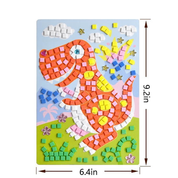 MELLIEX Lot de 10 Gommettes Rondes Autocollantes, Arts amusants & Projet d'artisanat pour Enfants