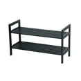 thumbnail image 1 of ITY International - 2 Tier MDF Shoe Rack, 27.5" x 10.62" x 15.75", Black, 1 of 2