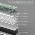 thumbnail image 4 of MageGee LIGHT100 Wireless Creamy Keyboard, Gasket Structure Hot Swappable, 2.4G/USB-C/BT5.0 8000mAh, 4 of 9