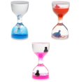 thumbnail image 1 of 3x Hourglass Pet Oil Bubbler Relajante Escritorio Juguete Decoraciones, 1 of 8