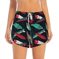 thumbnail image 2 of Balery Fishing Lure Pantalones cortos deportivos para mujer con forro y dos bolsillos, elásticos, para entrenamiento, gimnasio, yoga-XX-Large, 2 of 7