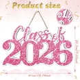 thumbnail image 2 of Graduation Decorations Class of 2026 Pink Graduation Decorations Rose Gold Class of 2026 Wooden Sign Graduate Photo Props for Grad Party Supplies, 2 of 7