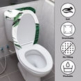 thumbnail image 3 of HELLHERO Fern Leaf Toilet Lid Cover Soft Toilet Cover Set & 2 Piece Set for Hotel Non-Slip Universal, 3 of 5