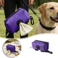 thumbnail image 1 of BotaniNest Poop Holder With Carabiner Portable Leash Waste Dispenser In Black And Gray For, 1 of 6