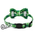 thumbnail image 3 of TIMIFIS Colliers pour Chat Festival Irlandais Collier pour Chat Irlandais Nœud Papillon Collier pour la Saint-Patrick Collier pour Chat Nœud avec Clochette, 3 of 5