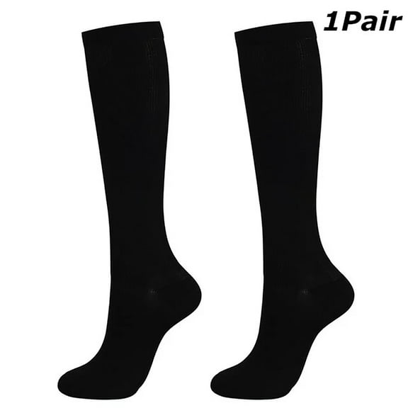1Pairs Compression Socks for Women & Men 15-20 mmHg Support for Nurses Running Hiking