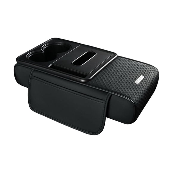 Alfombrilla para reposabrazos de coche, versátil, protector de consola central, organizador de consola negro