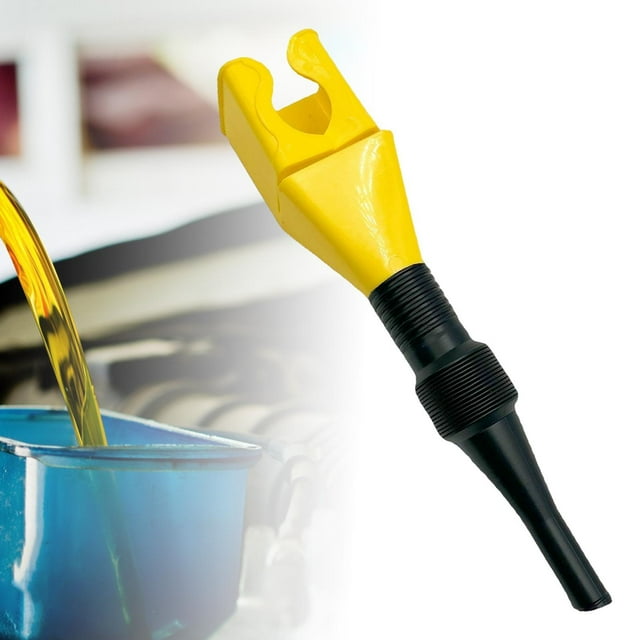 Justharion Entonnoir à Carburant Flexible Entonnoirs à Essence Liquide Portable pour Jaune 4.5cm 1Set