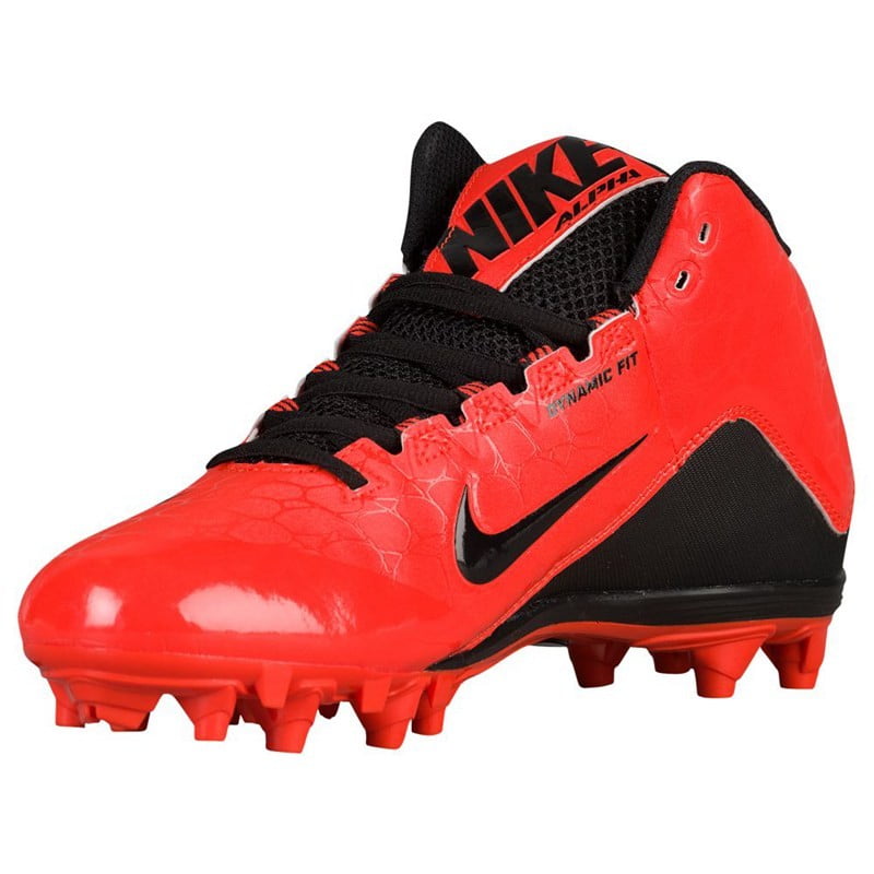 Nike Alpha Strike 2 3/4 Boy's Football Cleat, Team Orange, 4