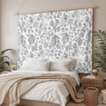thumbnail image 3 of Gray Flowers Tapestry for Bedroom Wall Hanging Tapestry, Farmhouse Pastoral Vintage Plants Branches Ceiling Backdrop Tapestries Poster Blanket Wall Decor for Teens Room Living Room Dorm 39" x 59", 3 of 8