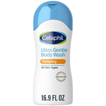 Cetaphil Ultra Gentle Relaxing Body Wash, For All Skin Types, Marigold Extract, 16.9 oz