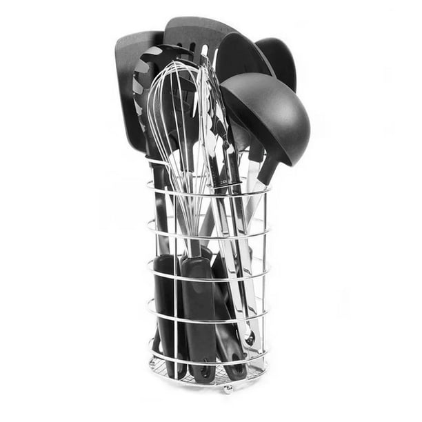 Utensilios de Cocina Basicos Chef 9 PZS Nylon Con Canastilla Metálica BASICOS CHE/F