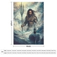 thumbnail image 2 of Manta súper suave de Aquaman Boston y el submarino, manta navideña de franela de microfibra para sofá cama, mullida y cálida, 30 x 40 pulgadas, 2 of 8