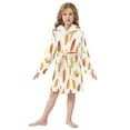 thumbnail image 6 of FORMRS Niños Bathrobe Unisex Hooded Robe Soft Plush Pajamas Sleepwear, Size 2-3T, Orange Leaves, 6 of 7