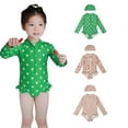 thumbnail image 5 of AJZIOJIRO Baby Girls Ruffle Swimsuit 6M-8T Toddler Infant Summer Floral Bathing Suits UPF 50+ Sun Protection Swimwear, 5 of 8