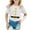 White, variant on I Am The Big Sister T Shirt for Toddler Girls Long Sleeve Undershirt for Girls Children's Carnival Colour Printed Round Neck Short Sleeved T Shirt