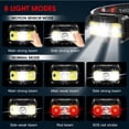 thumbnail image 4 of Linterna frontal MIOISY recargable con LED ultrabrillante de 1200 lúmenes, 4 of 6