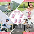 thumbnail image 5 of BAKIBO Kids Protective Gear Set Knee Pads for Kids 2-10 Years Toddler Knee and Elbow Pads with Wrist Guards 3 in 1 for Skating Cycling Bike Rollerblading Scooter, 5 of 6