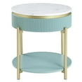 thumbnail image 3 of Furniture of America Timi Glam Wood 1-Drawer End Table in Green, 3 of 9