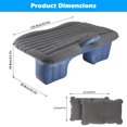 thumbnail image 2 of SUV Air Mattress | Inflatable Car Bed for Back Seat Sleeping with Pillows & Fill Piers, Non- Fabric, Ideal for Camping and Home Car Travel, 2 of 7