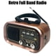 thumbnail image 2 of Radio FM/AM/SW Retro, Receptor de Radio PortáTil de Banda , Altavoz InaláMbrico Bluetooth, Reproductor de MP3, Compatible con Tarjeta USB/TF, 2 of 5