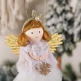 thumbnail image 2 of Gibobby Diadema de Navidad, adornos colgantes de Ángel de peluche, colgante de Navidad, decoración de Navidad para el, decoración de fiesta de cumpleaños para niña(Gris), 2 of 5
