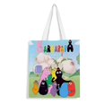 thumbnail image 1 of Barbapapa Bolso de tela con estampado de lienzo para mujer, bolsa de compras reutilizable y estética, con cremallera interior, regalo para mujer,38*45cm., 1 of 6