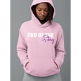 thumbnail image 2 of End Of The Story Quote Hoodie Women -Image by Shutterstock, Female 5X-Large, 2 of 4