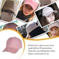 thumbnail image 3 of Unisex Adjustable Suede Baseball Cap Hat Solid Color Outdoor Sports Sun Hats, 3 of 7