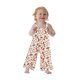 thumbnail image 5 of Ropa De Bebé (Niño O Niña) Traje De Mono Para Niños Pequeños Patrón De Flores Lindas Pantalones Acampanados Espalda Ahuecada Marrón Odeerbi LM103-8800, 5 of 9