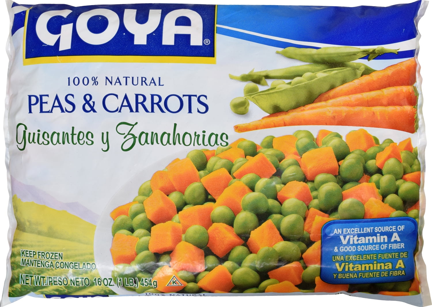 GOYA 100% Natural Frozen Peas & Carrots, 16 oz