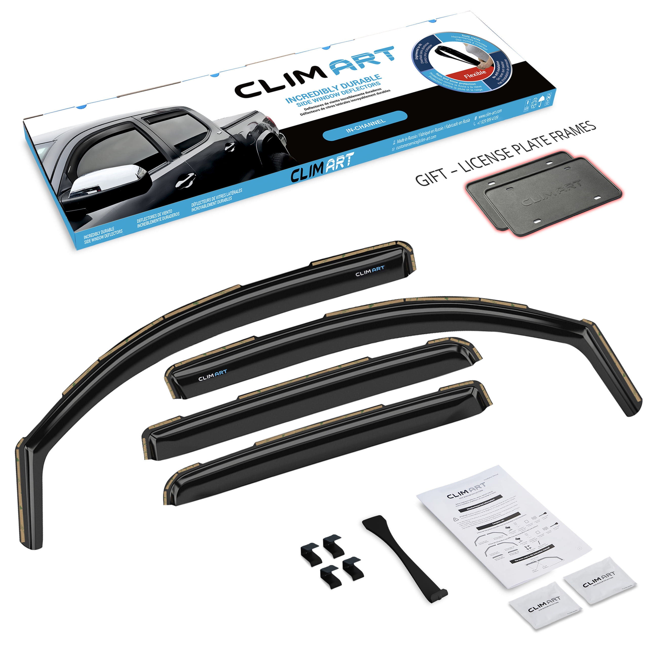 CLIM ART in-Channel Incredibly Durable Rain Guards for Toyota