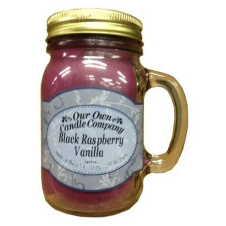 - Black Raspberry Vanilla Scented 13 Ounce Mason Jar Candle By Our Own Candle Company