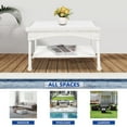 thumbnail image 5 of White Wicker Patio Furniture Coffee Table, 5 of 7