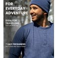 thumbnail image 6 of Merino.tech Men’s Soft 𝗕𝗿𝗲𝗮𝘁𝗵𝗮𝗯𝗹𝗲 Lightweight Merino Wool Base Layer Long Sleeve Thermal Shirt and Hiking Socks Bundle, 6 of 8