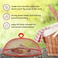 thumbnail image 3 of 10 in Reusable Picnic Food Iron Covers Mesh GIXUSIL Outdoor Metal Mesh Screen Food Cover Tent Umbrella for Mosquitoes Food Cover Net Keep Out Flies, Bugs (3 Pack, Green Blue Red), 3 of 7