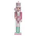 thumbnail image 2 of simhoa Nutcracker Figurine Christmas Decorations Desk Ornament Crafts Table Centerpiece Pink, 2 of 8