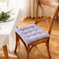 thumbnail image 4 of Squares Plush Winter Seat Cushion | Soft Polyester Chair Pad with Anti-Slip Backing | Comfortable Backrest Cushion for Home Office Dining Dormitory Use, 4 of 6
