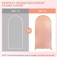 thumbnail image 5 of Bling Arch Backdrop Cover, Sequin Wedding Arch Stand Cover With Round Sequins, Zipper Design Banquet Backdrop Cover Decoration for Birthday Party, 5 of 9
